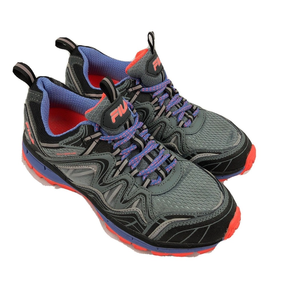 Fila TKO TR 6.0 Running Shoes‎ 5JM00125-253 Grey Black Purple Women's Size 7